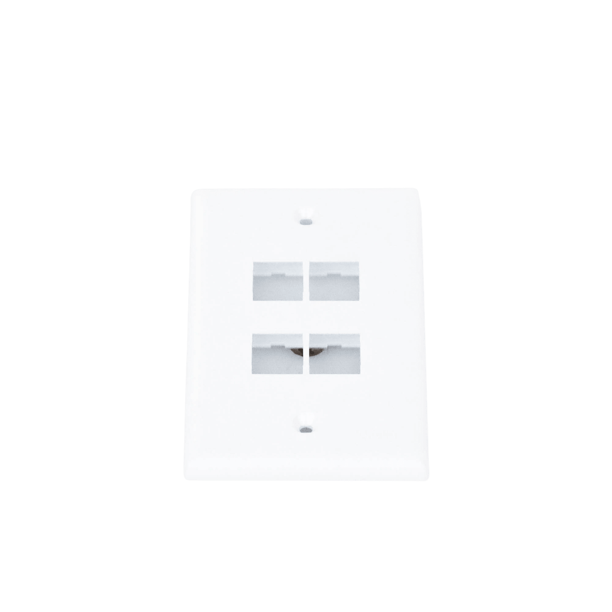 FacePlatesPANDUITNK4FNWHPlaca de Pared Vertical 4 Puertos Keystone Blanca | Panduit NK4FNWH - SILYMX