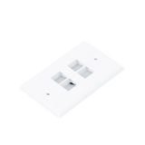 FacePlatesPANDUITNK4FNWHPlaca de Pared Vertical 4 Puertos Keystone Blanca | Panduit NK4FNWH - SILYMX