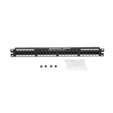 Patch Panel Panduit Categoria 6 de 24 puertos de impacto 110 Plano 1Ur NK6PPG24Y - SILYMX