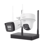Kit Ip Inalámbrico 2mp Cámara Bala Y Cámara Turret Hikvision NKS422W02H - SILYMX
