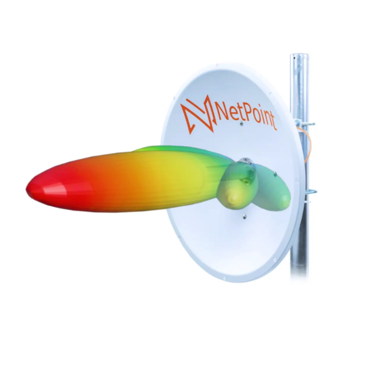 Antena Direccional 3 ft 4.9-6.4 GHz Ganancia 34 dBi SLANT de 45 ° y 90° Incluye Jumpers con conector N-Macho a RSMA montaje incluido NP2GEN2 - SILYMX