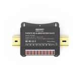 Fuente de Poder Para 8 Cámaras Ajustables a 12 o 13.5 o 15 Vcc 8 Amperes Instalación en Pared NV-815-DC - SILYMX
