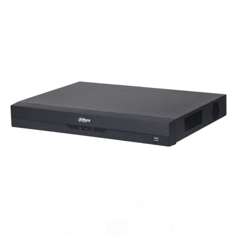 NVR de 8 Megapixeles 16 Canales IP WizSense 4k Con IA 16 Puertos PoE 2 Bahías de Discos Duros  1 Ch de Reconocimiento Facial y FD 10 Bases de Datos de Rostros H.265+ SMD Plus Soporta Cámaras con IA DHI-NVR2216-16P-I2 - SILYMX
