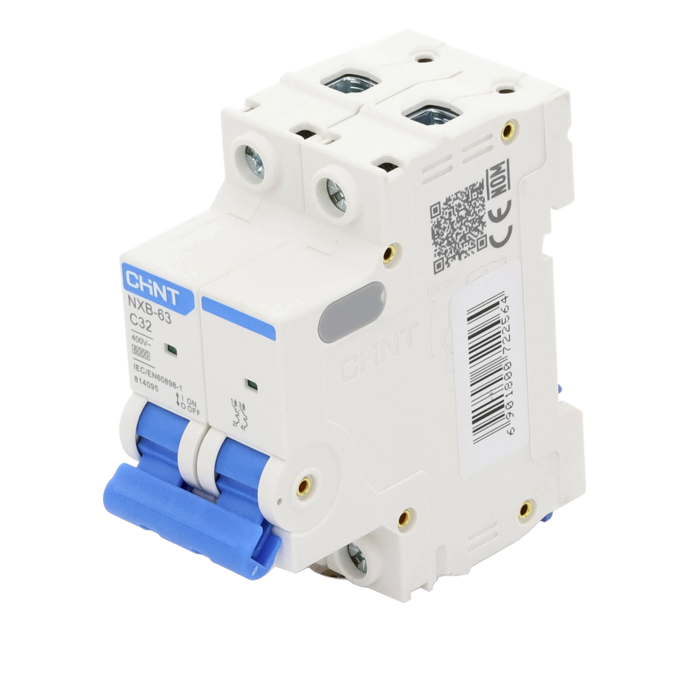 Pastilla CHINT NXB632PC32 – 32A, 2 Polos, 110/415VCA, Protección Térmica y Magnética