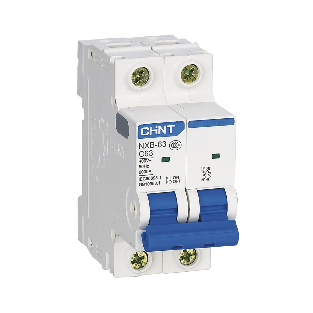 Pastilla CHINT NXB632PC32 – 32A, 2 Polos, 110/415VCA, Protección Térmica y Magnética