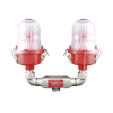 Lámpara de Obstrucción Roja Certificada/ Luz Fija Tipo L-810 Doble LED/ 120 - 240 Vca/ Luz Infraroja - SILYMX