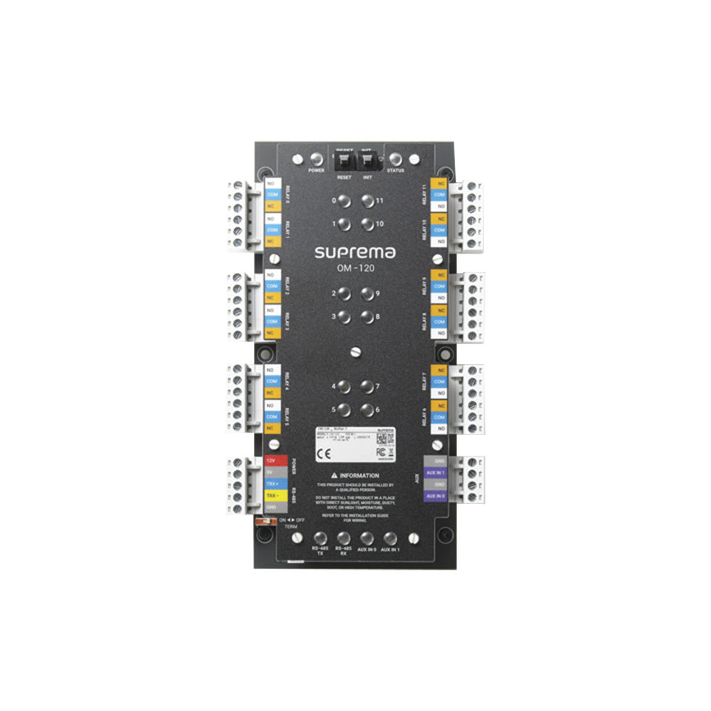 Módulo de Control 12 Relevadores de Salida con Función para Control de Elevadores OM120