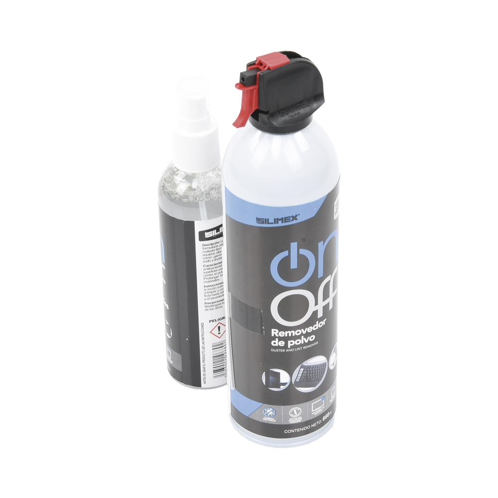 Kit de Limpieza, incluye 4 productos especializados en limpieza de pantallas y superficies equipo de cómputo y electrónicos ON-OFF-CLEANER-PACK - SILYMX