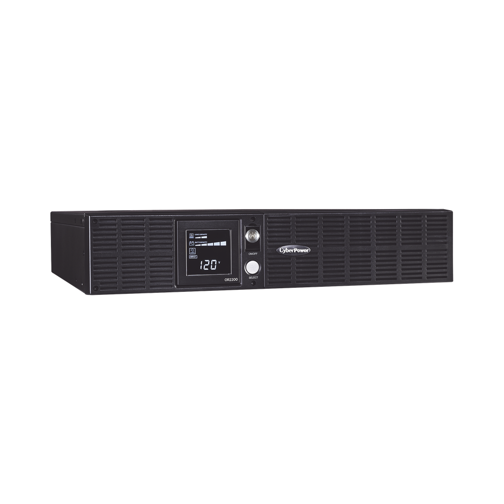 UPS CYBERPOWER de 2000 VA/1320 W Topología Línea Interactiva Entrada 120 Vca NEMA 5-20P Torre o Rack 2 UR Con 8 Tomas NEMA 5-20R OR2200LCDRT2U - SILYMX