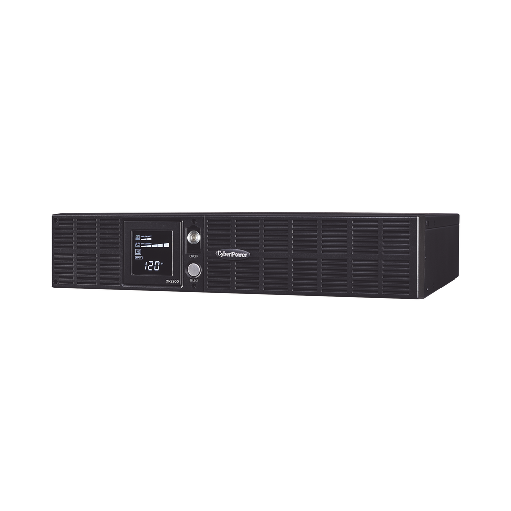 UPS CYBERPOWER de 2000 VA/1320 W Topología Línea Interactiva Entrada 120 Vca NEMA 5-20P Torre o Rack 2 UR Con 8 Tomas NEMA 5-20R OR2200LCDRT2U - SILYMX