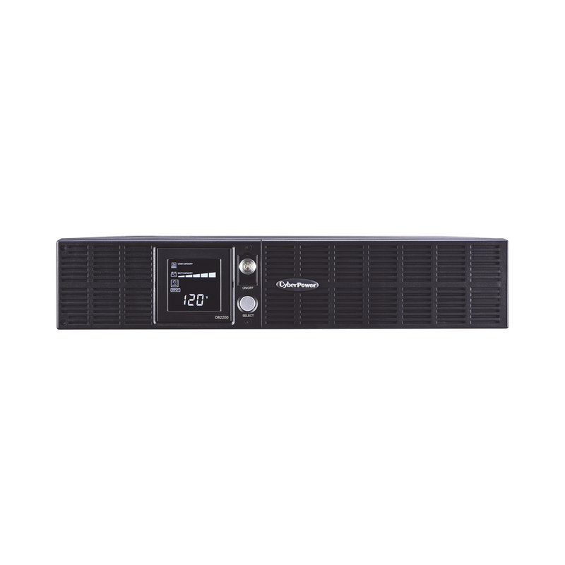 UPS CYBERPOWER de 2000 VA/1320 W Topología Línea Interactiva Entrada 120 Vca NEMA 5-20P Torre o Rack 2 UR Con 8 Tomas NEMA 5-20R OR2200LCDRT2U - SILYMX