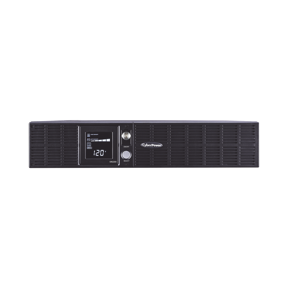 UPS CYBERPOWER de 2000 VA/1320 W Topología Línea Interactiva Entrada 120 Vca NEMA 5-20P Torre o Rack 2 UR Con 8 Tomas NEMA 5-20R OR2200LCDRT2U - SILYMX