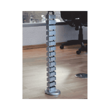 Organizador de cables vertical articulado, ideal para llevar los cables del piso a mesa o a la cubierta del escritorio de manera segura ORG-VERT - SILYMX