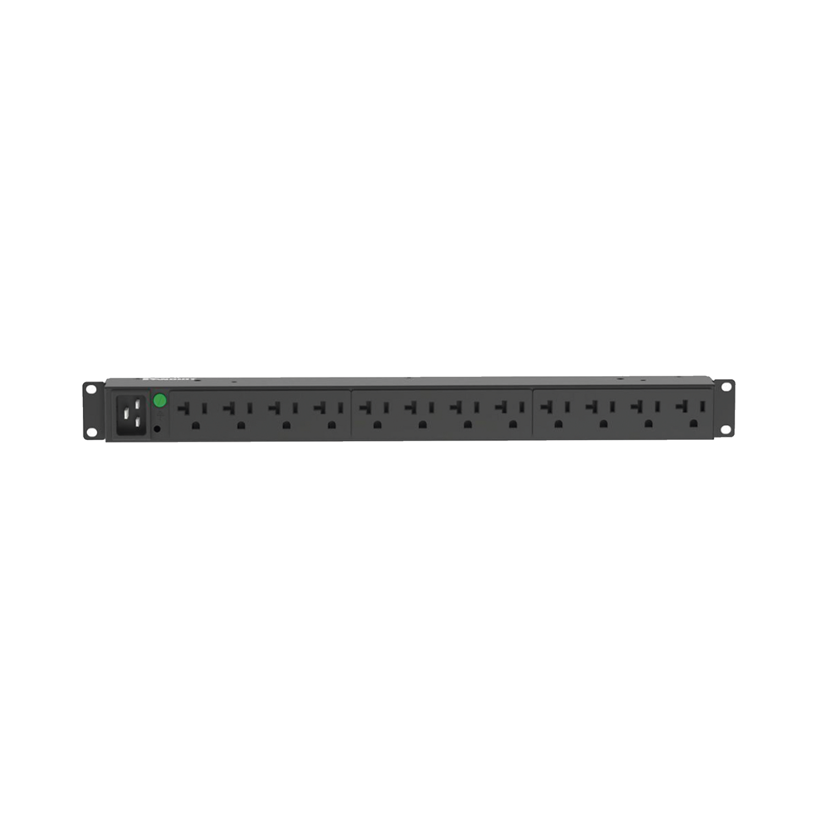 PDU Básico para Distribución de Energía, Enchufe de Entrada NEMA L5-20P, Con 12 Contactos NEMA 5-20R, Instalación Horizontal de 19in, 1UR, 20 Amp, 120 Vca PANDUIT P12B30M - SILYMX