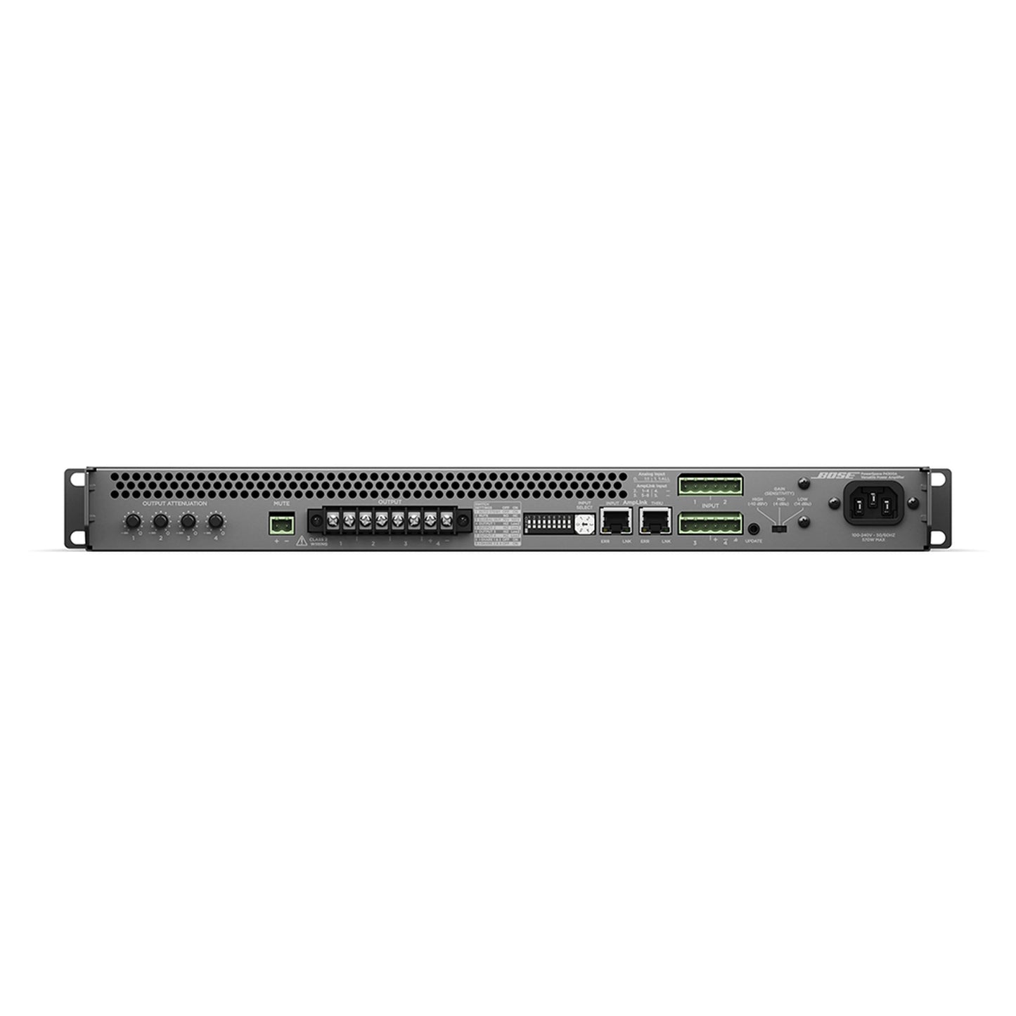 Amplificador 4 Canales 300W Alta Baja Impedancia AmpLink I-Share Bose Professional P4300A