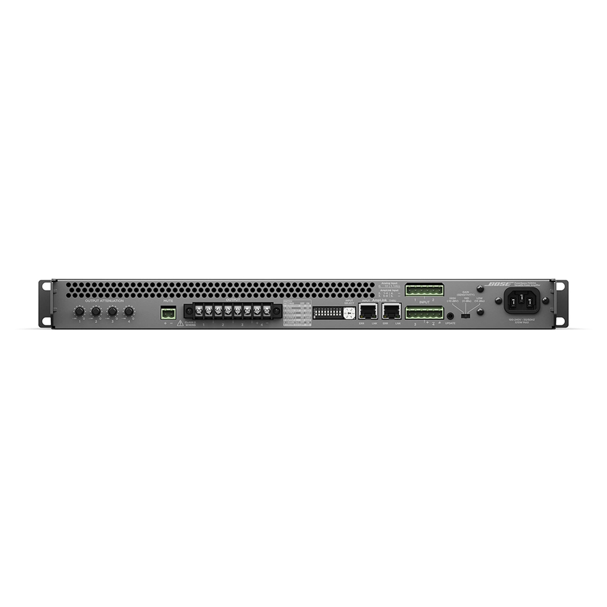 Amplificador 4 Canales 300W Alta Baja Impedancia AmpLink I-Share Bose Professional P4300A
