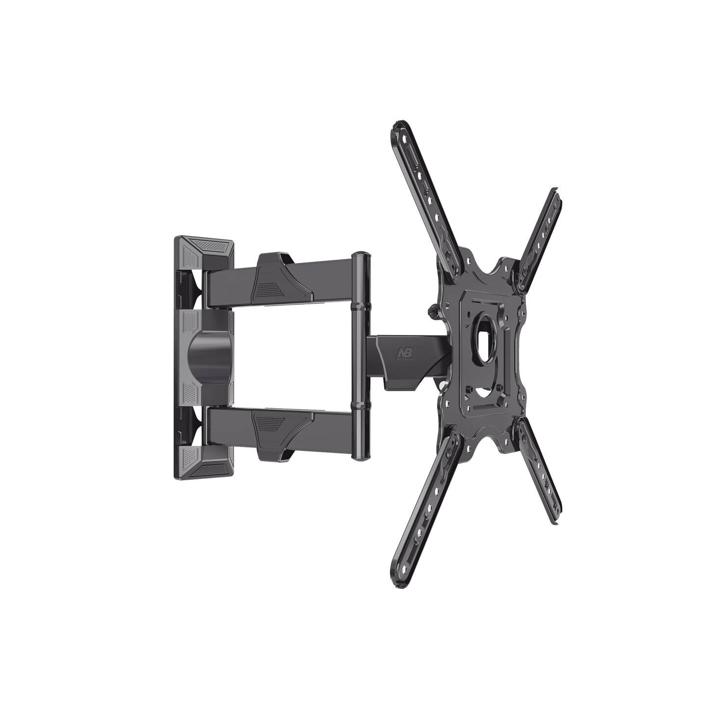 Soporte de Pared Articulado / Pantallas 32" a 55" / VESA 100x100 a 400x400 mm / Carga 27.2 kg (60 lbs) / Extensión 5 a 40 cm / Giro 180° / Inclinación +8° a -5°