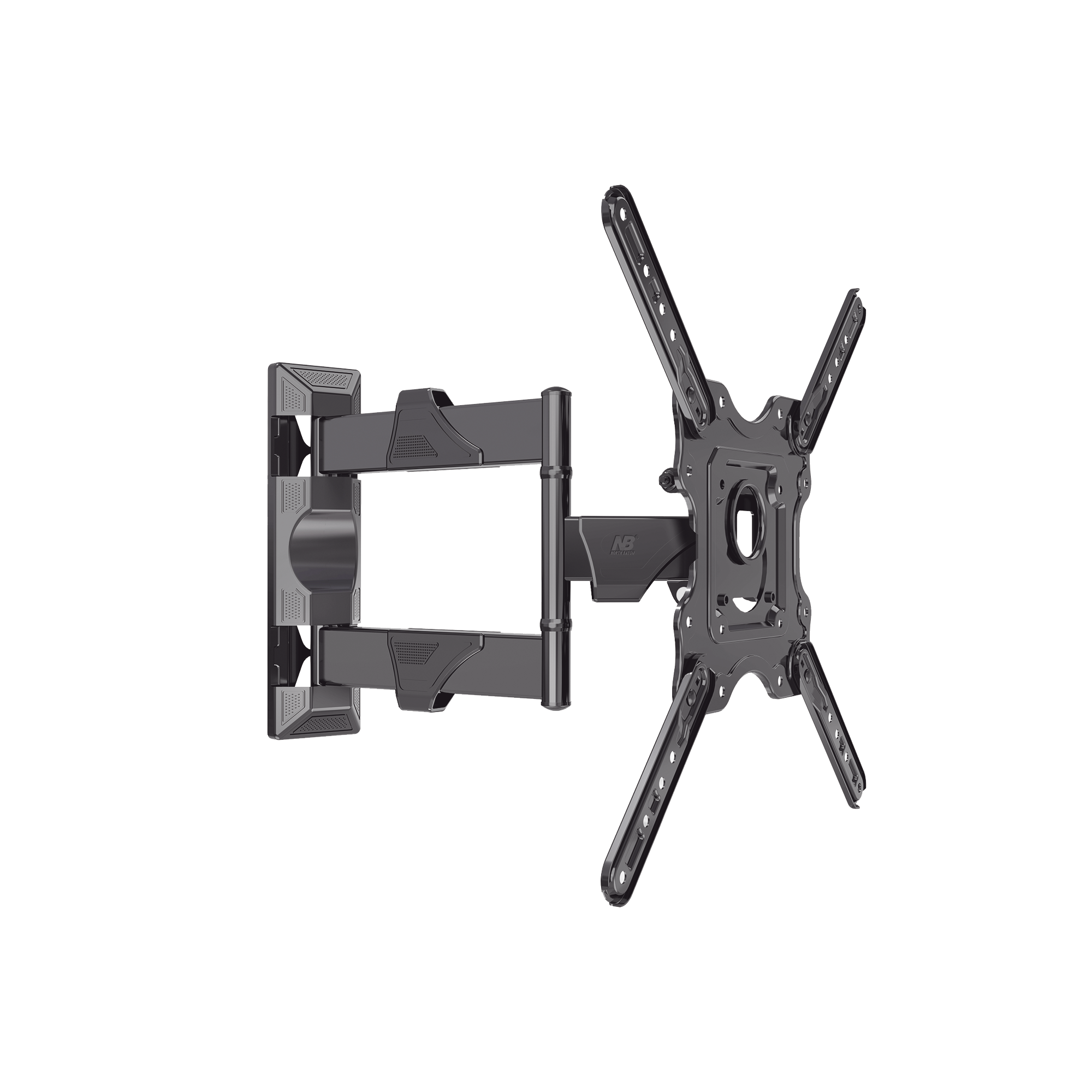 Soporte de Pared Articulado / Pantallas 32" a 55" / VESA 100x100 a 400x400 mm / Carga 27.2 kg (60 lbs) / Extensión 5 a 40 cm / Giro 180° / Inclinación +8° a -5°