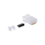 Plug RJ45 Cat6 Para Cable UTP Calibre 23 a 26 AWG Chapado en Oro de 50 micras Bolsa con 50 piezas - SILYMX