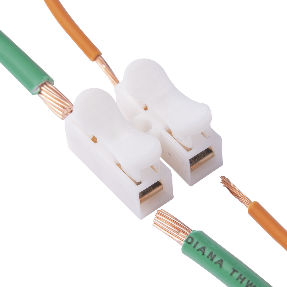 Conector tipo PUSH de 2 Contactos Para una Conexión Rápida Puentes de Cables PCON2 - SILYMX