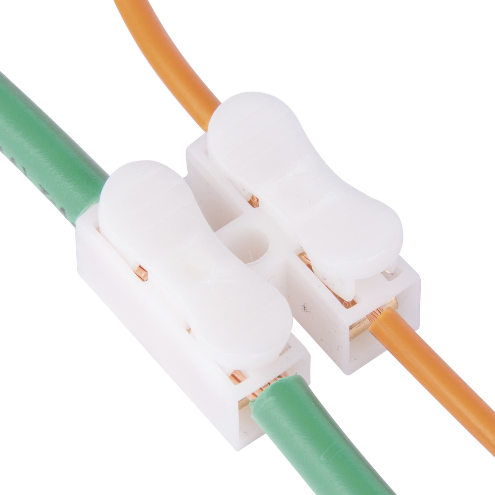 Conector tipo PUSH de 2 Contactos Para una Conexión Rápida Puentes de Cables PCON2 - SILYMX
