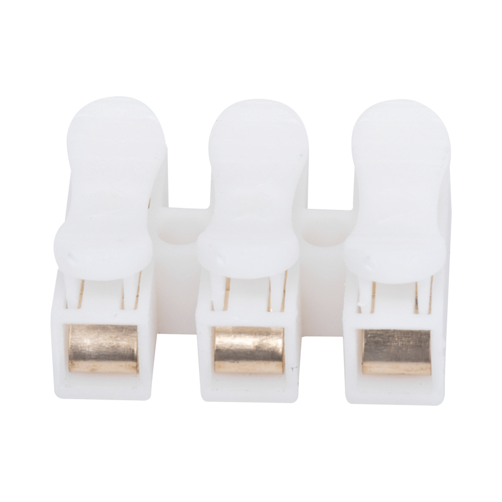 Conector tipo PUSH de 3 Contactos Para una Conexión Rápida Puentes de Cables PCON3 - SILYMX