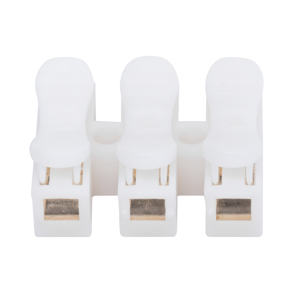 Conector tipo PUSH de 3 Contactos Para una Conexión Rápida Puentes de Cables PCON3 - SILYMX