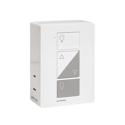 (Caseta Wireless) Adaptador inteligente para tomacorriente, seleccione 1 de las 3 funciones, atenuador, apagador ó repetidor señal inalámbrica Lutron. 100W LED 300W INC/HAL LUTRON CASETA WIRELESS PD3PCLWH - SILYMX