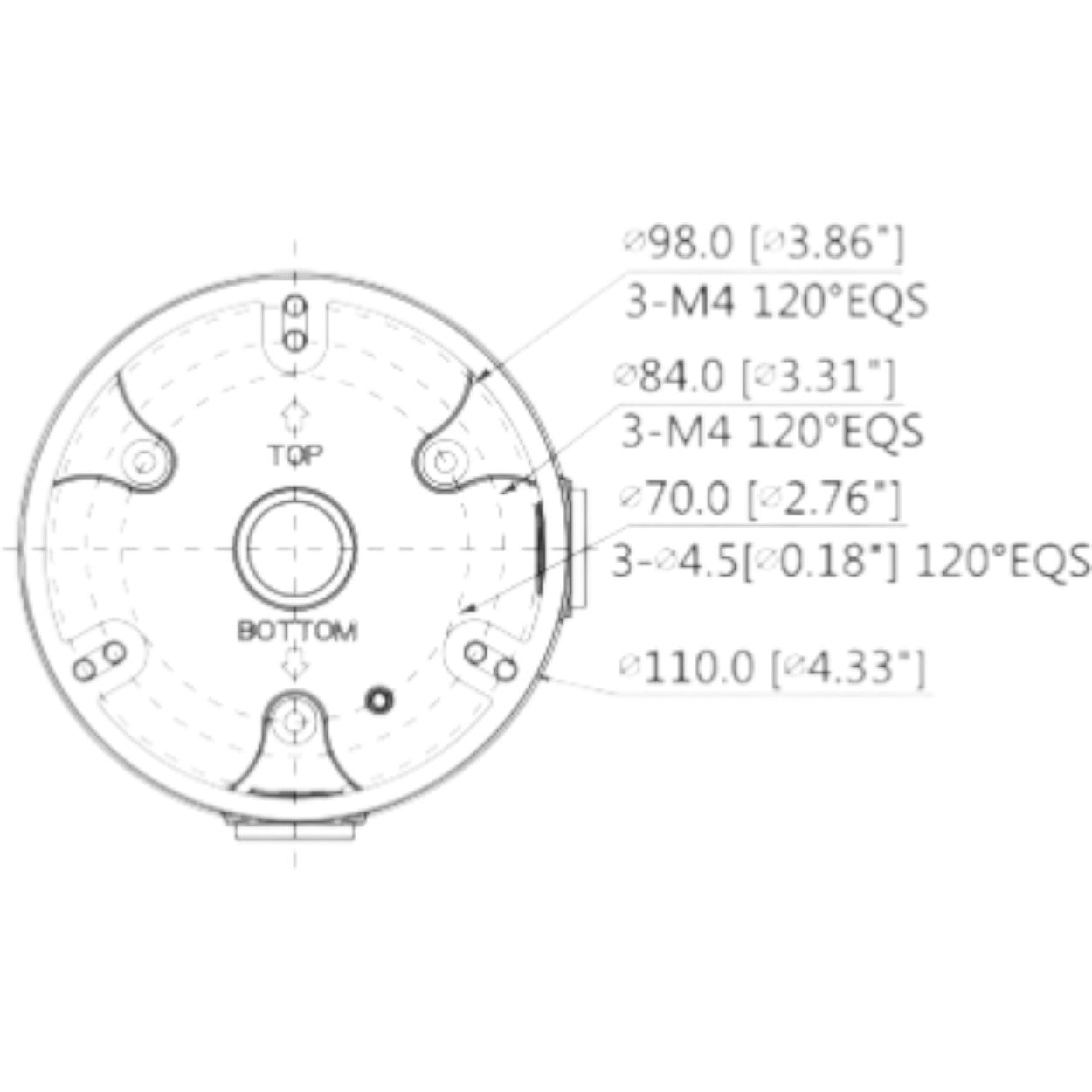 Caja de Conexiones DAHUA PFA136 · Impermeable · Para Cámaras Domo · Aluminio - SILYMX
