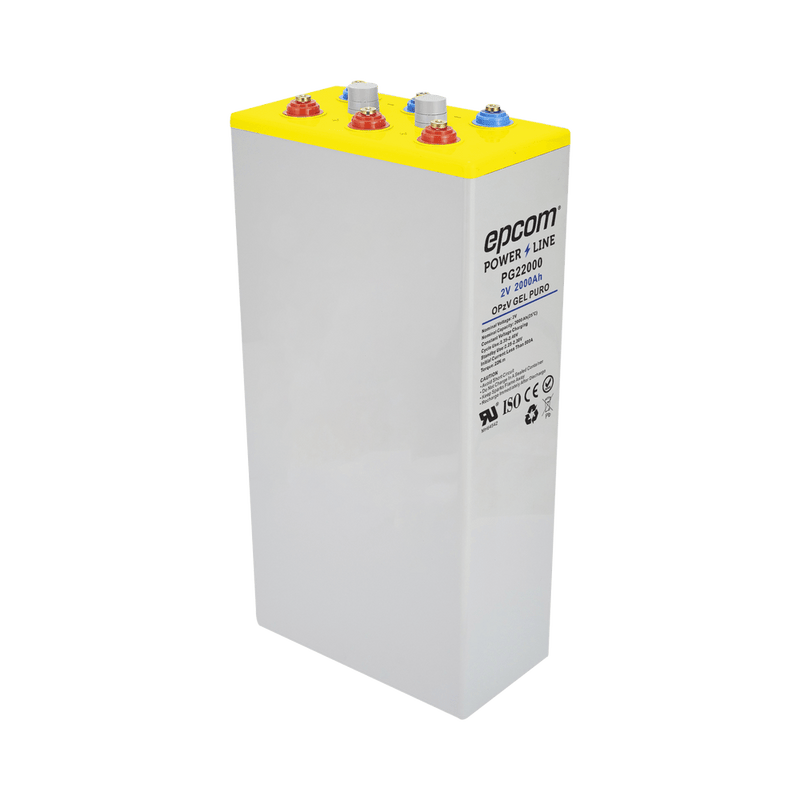 Batería de GEL PURO OPzV 2 V @ 2,000 Ah Ciclo profundo Uso en Aplicaciones Fotovoltaicas y de Respaldo - SILYMX