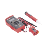 KIT Básico 3 en 1 con Multímetro Digital + Detector de Tensión sin Contacto + Comprobador de Fase GFCI PK-110 - SILYMX