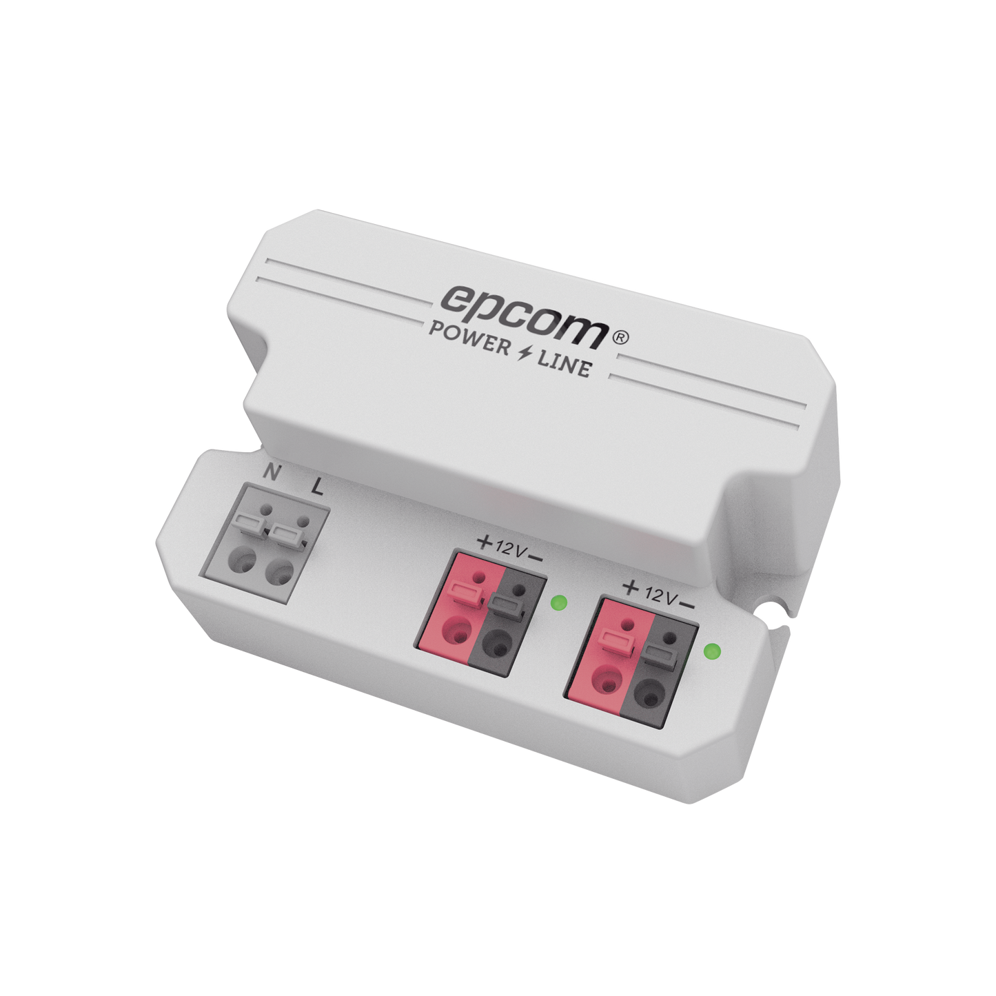 Fuente de alimentación  12 Vcc 2 Amperes Terminales de entrada para Vca en 2 pines 2 salidas para Vcc en 2 pines EPCOM POWERLINE PL0012 - SILYMX