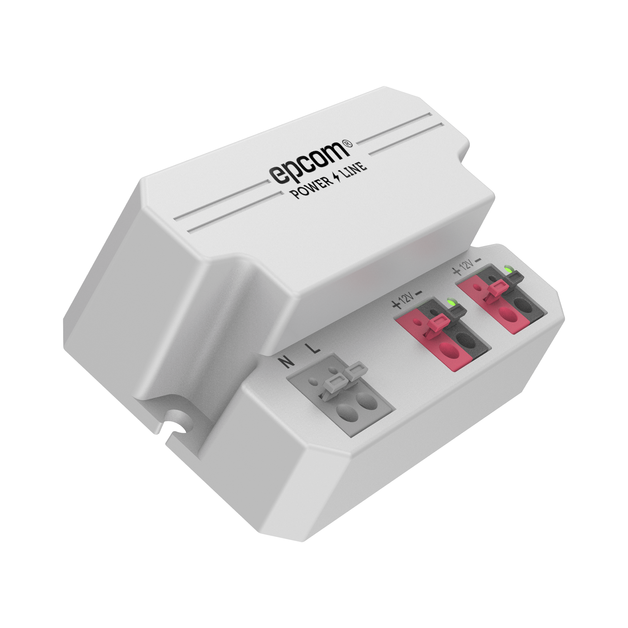 Fuente de alimentación  12 Vcc 2 Amperes Terminales de entrada para Vca en 2 pines 2 salidas para Vcc en 2 pines EPCOM POWERLINE PL0012 - SILYMX