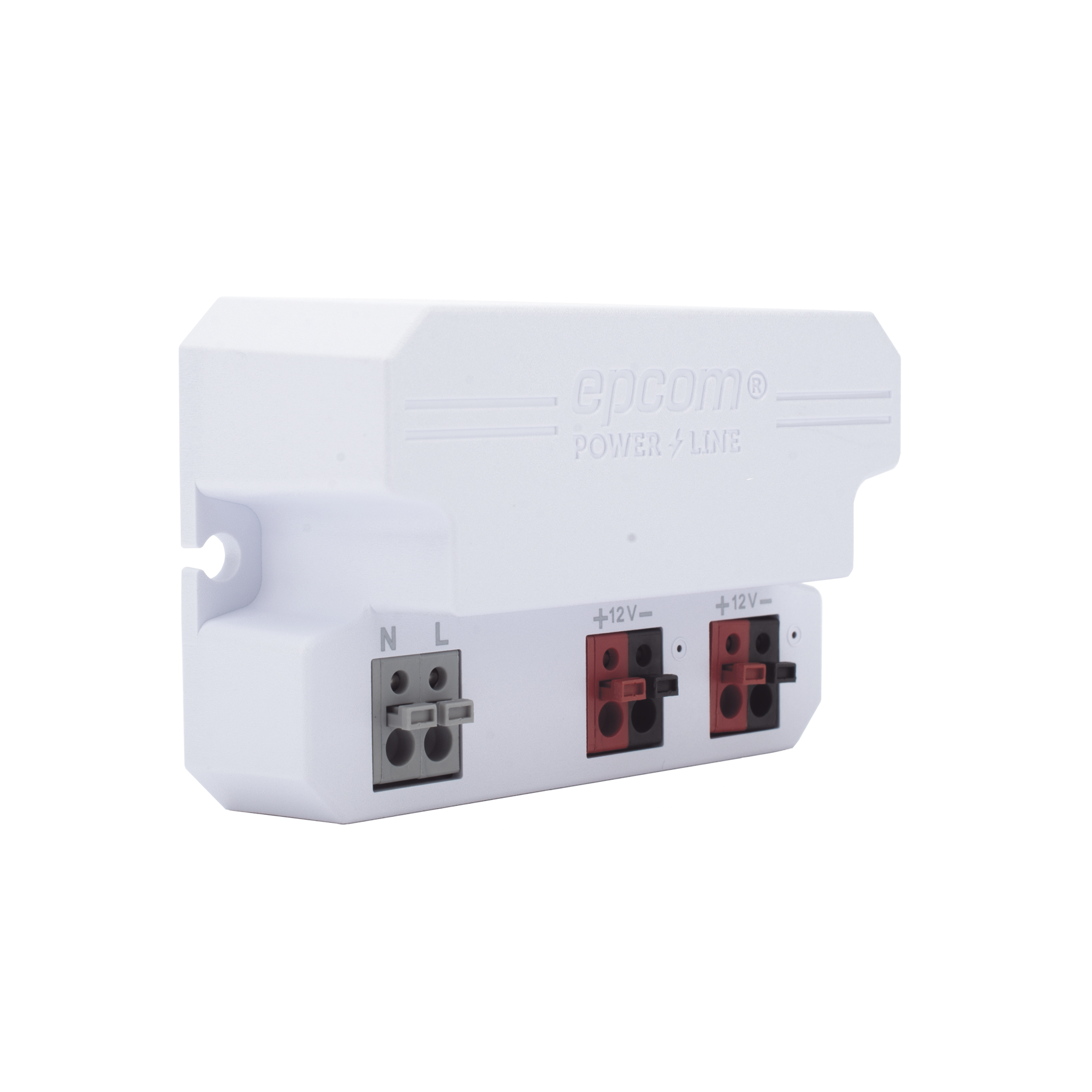 Fuente de alimentación  12 Vcc 2 Amperes Terminales de entrada para Vca en 2 pines 2 salidas para Vcc en 2 pines EPCOM POWERLINE PL0012 - SILYMX