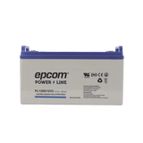 Batería 12 Vcc 120 Ah UL AGM-VRLA CICLO PROFUNDO Para uso en aplicaciones fotovoltaicas y de emergencia Terminales T4 EPCOM POWERLINE PL120D12V2 - SILYMX