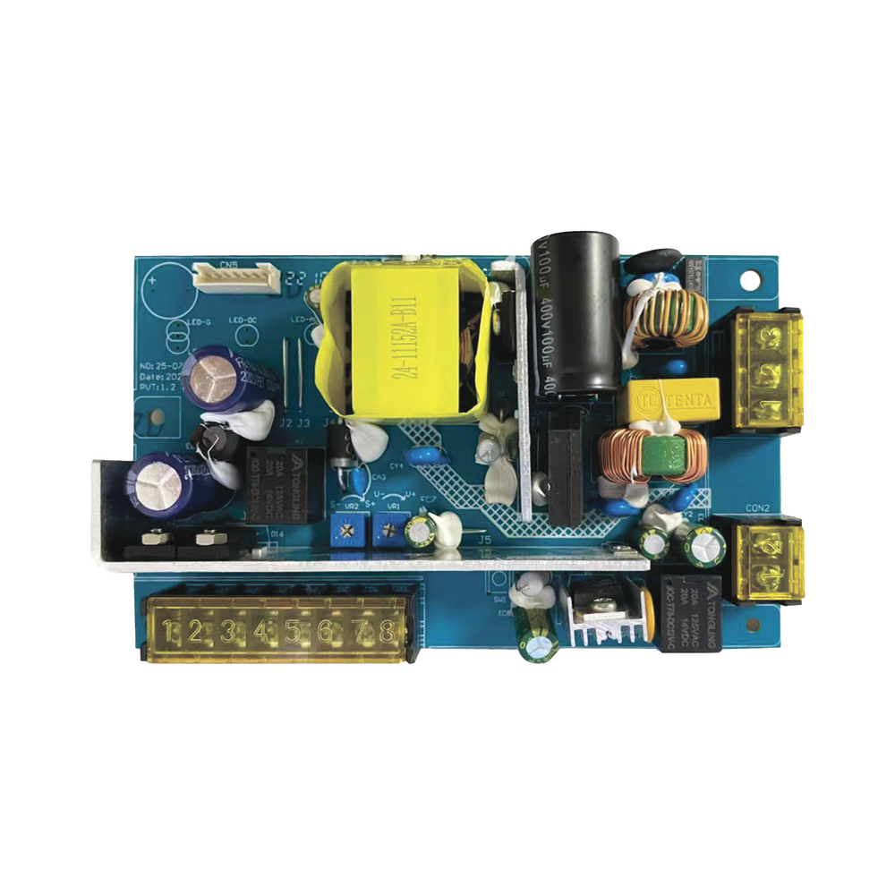 Tablilla Fuente de Alimentación 1 Salida 11-15Vcc 5A Compatible Batería Respaldo Temporizador Entrada 96-264Vca EPCOM POWERLINE PL12DC5ABK-B - SILYMX