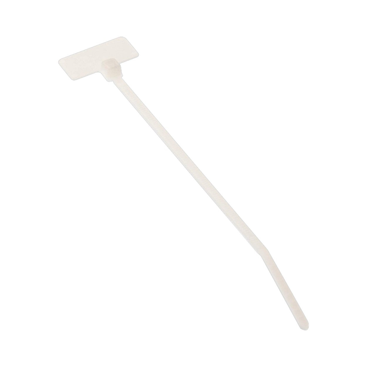 Cincho de Identificación Tipo Bandera 109 mm largo x 2.4mm ancho Bolsa de 100pz PLF1M-C - SILYMX