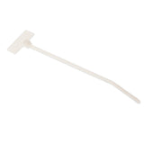 Cincho de Identificación Tipo Bandera 109 mm largo x 2.4mm ancho Bolsa de 100pz PLF1M-C - SILYMX