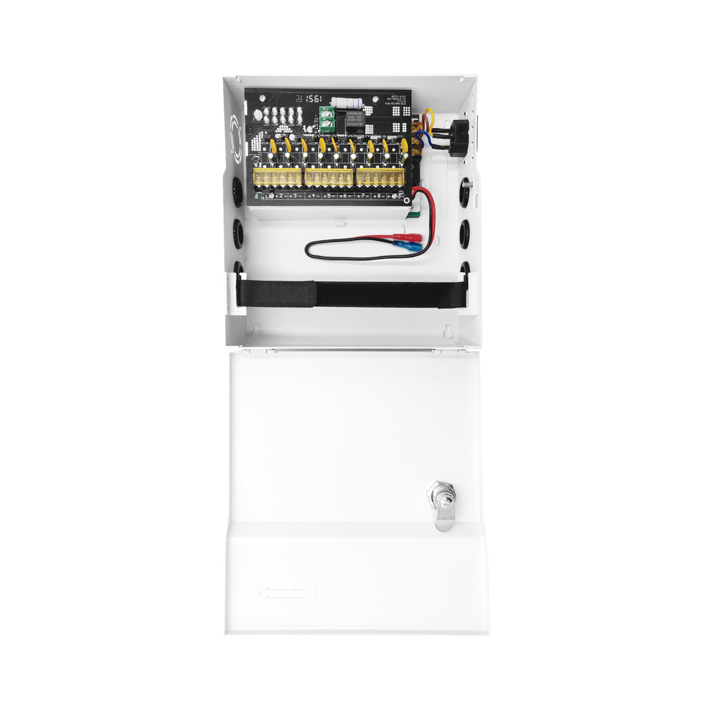 Fuente de Poder 12 Vcc 10 A  9 Salidas Capacidad de Batería de Respaldo Requiere Batería  Voltaje de Entrada 96-264 Vca - SILYMX