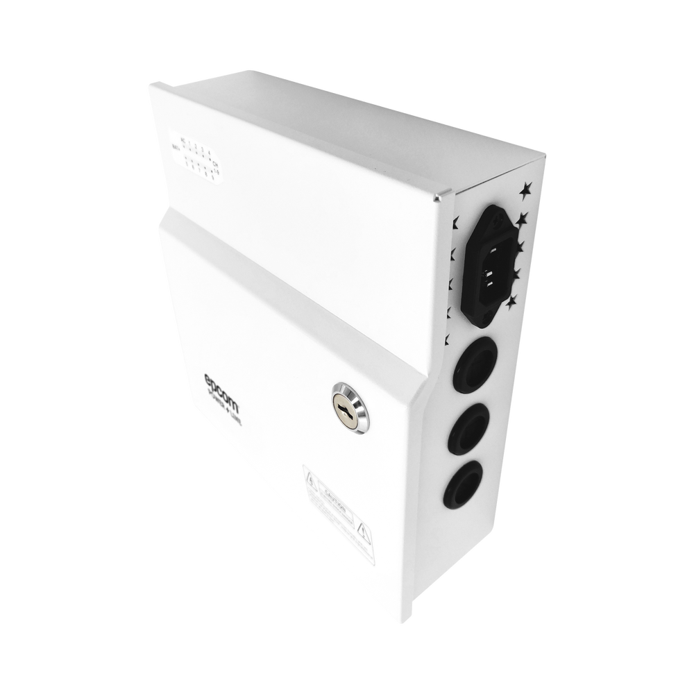 Fuente de Poder 12 Vcc 10 A  9 Salidas Capacidad de Batería de Respaldo Requiere Batería  Voltaje de Entrada 96-264 Vca - SILYMX