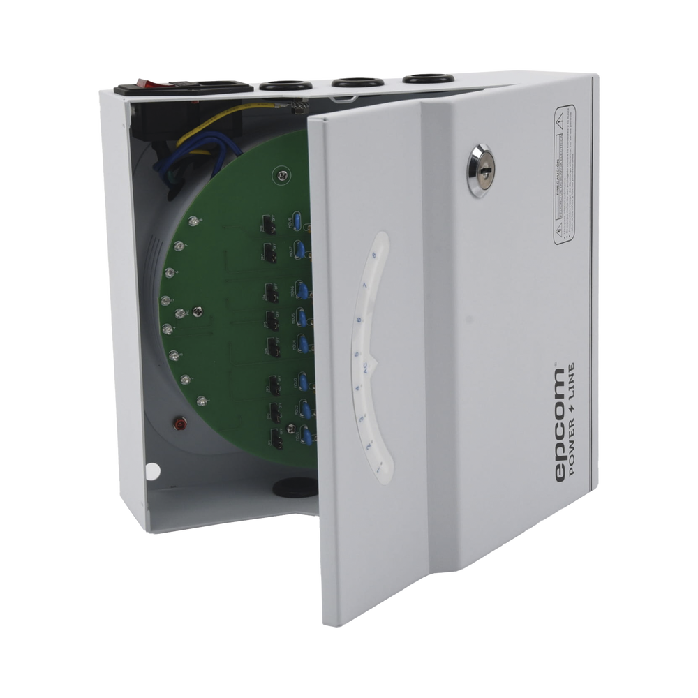 Fuente de Alimentación Profesional de 24 Vca @ 8 Amper / Soporta 8 Cámaras / Voltaje de Entrada 96-264 Vca - SILYMX