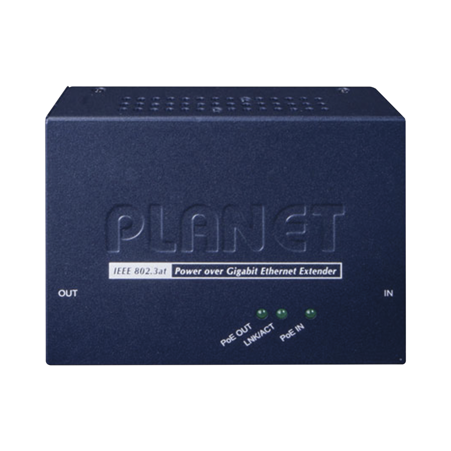 Extensor 100m PoE 802.3af/at de 1 puerto 10/100/1000 Mbps Planet POE-E201 - SILYMX