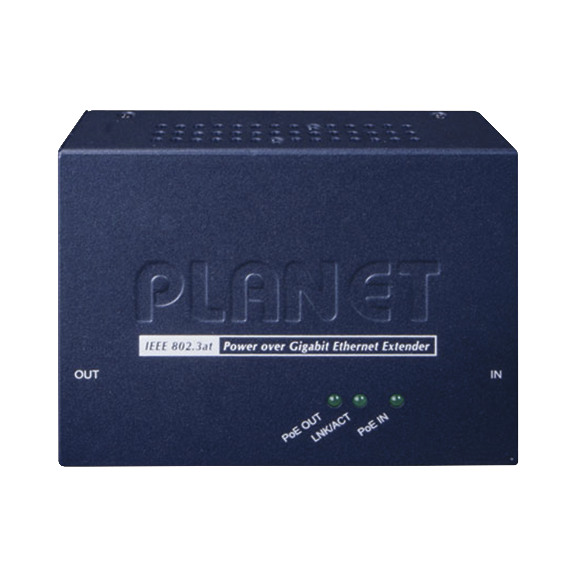Extensor 100m PoE 802.3af/at de 1 puerto 10/100/1000 Mbps Planet POE-E201 - SILYMX