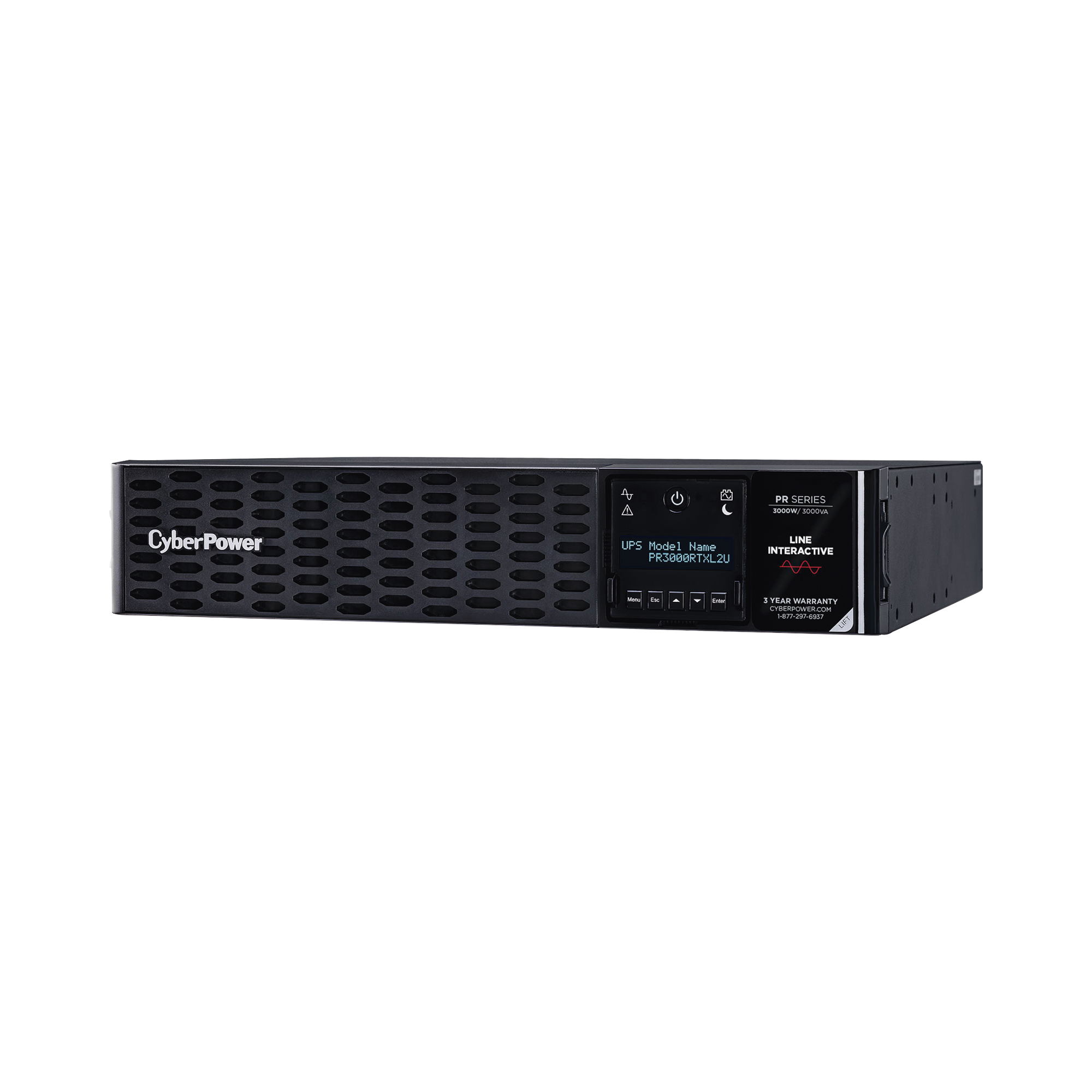 UPS de 3000 VA/3000 W Topología Línea Interactiva Entrada 120 Vca NEMA L5-30P Onda Senoidal Pura Torre o Rack de 2 UR Con 8 Tomas 5-20R y 1 L5-30R PR3000RTXL2U - SILYMX