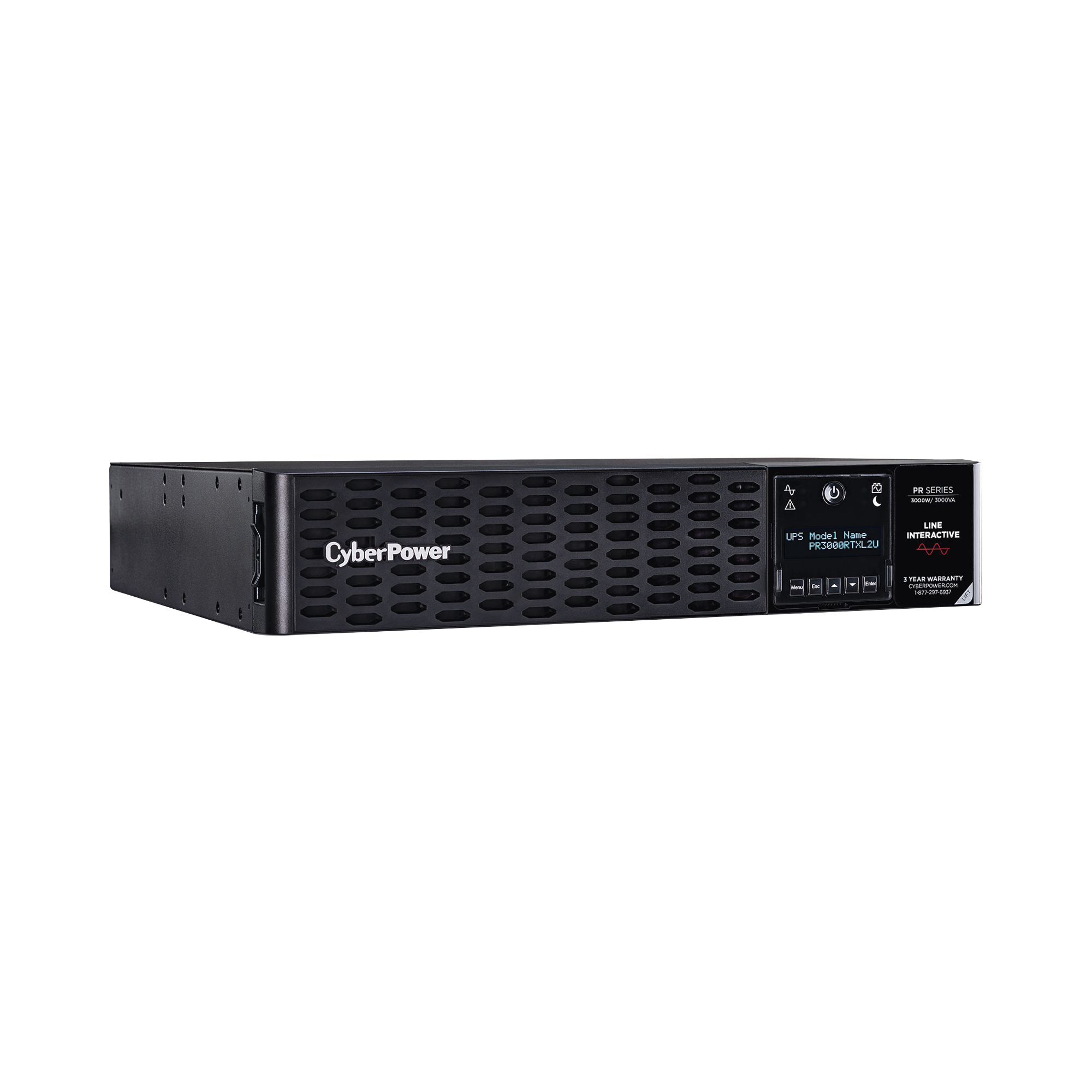 UPS de 3000 VA/3000 W Topología Línea Interactiva Entrada 120 Vca NEMA L5-30P Onda Senoidal Pura Torre o Rack de 2 UR Con 8 Tomas 5-20R y 1 L5-30R PR3000RTXL2U - SILYMX