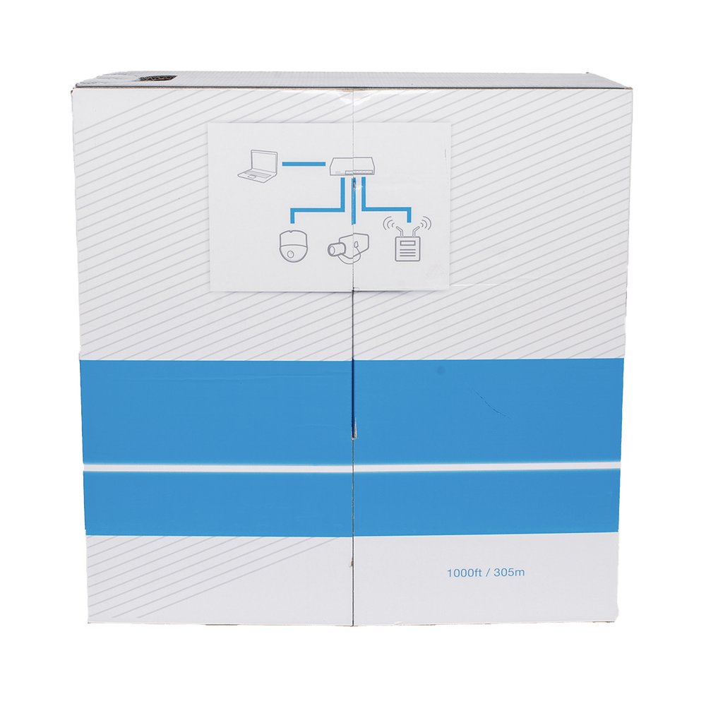 Bobina de cable Cat5e para intemperie sin blindar color blanco de 305 m UL PRO-CAT5-EXT-LITEW-V2 - SILYMX