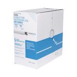 Bobina de cable Cat5e para intemperie sin blindar color blanco de 305 m UL PRO-CAT5-EXT-LITEW-V2 - SILYMX