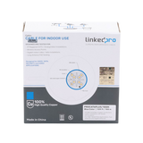 Cable Cat6 Plus Calibre 23 AWG Alto Rendimiento ETL UL 100 Metros Azul Super Flexible CCTV Video HD Redes Datos 25 Años Garantia LINKEDPRO BY EPCOM