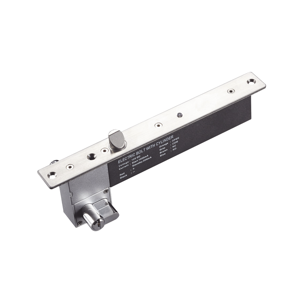 Cerradura Eléctrica de Perno deslizable, Cerrada en Caso de Falla (Fail Secure), Apertura con Llave en Caso de Emergencia - SILYMX
