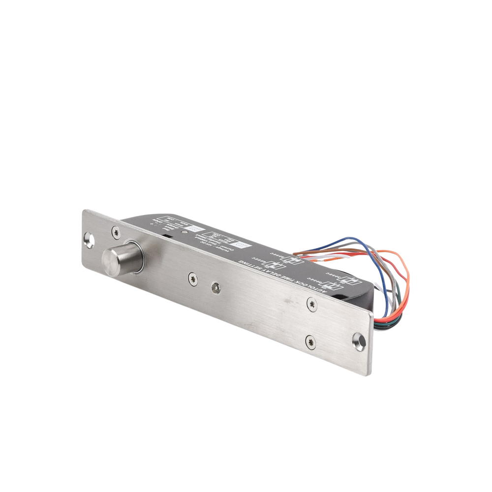 Cerradura de Perno 2000 kg de Sujeción Cerrada en Caso de Falla (Fail Secure) Temporizador y Sensor de Puerta PROEB-700C - SILYMX